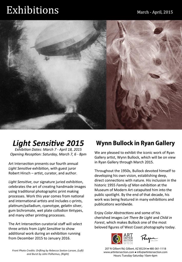 KJSPhotography's tweet image. Last day to check out the 2015 #LightSensitive Show @artintersection... #gelatinsilver #altprocess #Arizona
