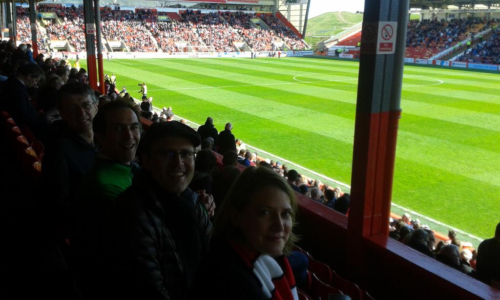 mateobrown's tweet image. #slas2015 football history panelists at aberdeen fc v dundee United #comeonyoudons