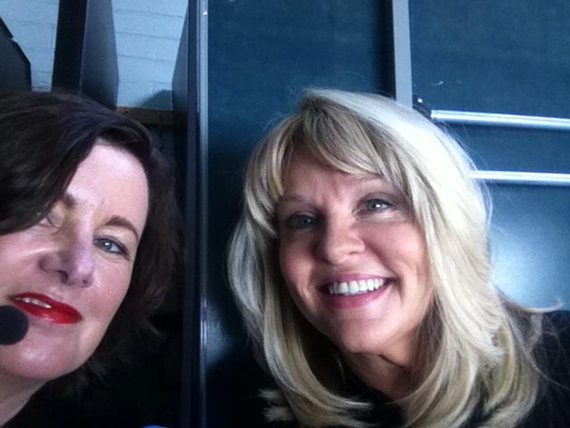 jilliangodsil's tweet photo. With Mary Aiken at the @TEDxHSD about to go on stage. All my old school nerves are back! Break a leg! http://t.co/8fpr7iTan9