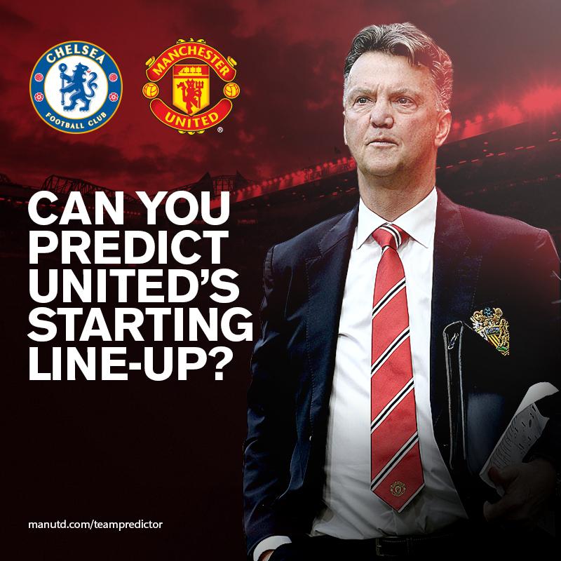 Azualdi's tweet photo. “@ManUtd: Last chance to predict #mufc's starting XI – http://t.co/XC9GaMNz5j – ahead of team news at 16:30 BST. http://t.co/I1JwG91ijk”