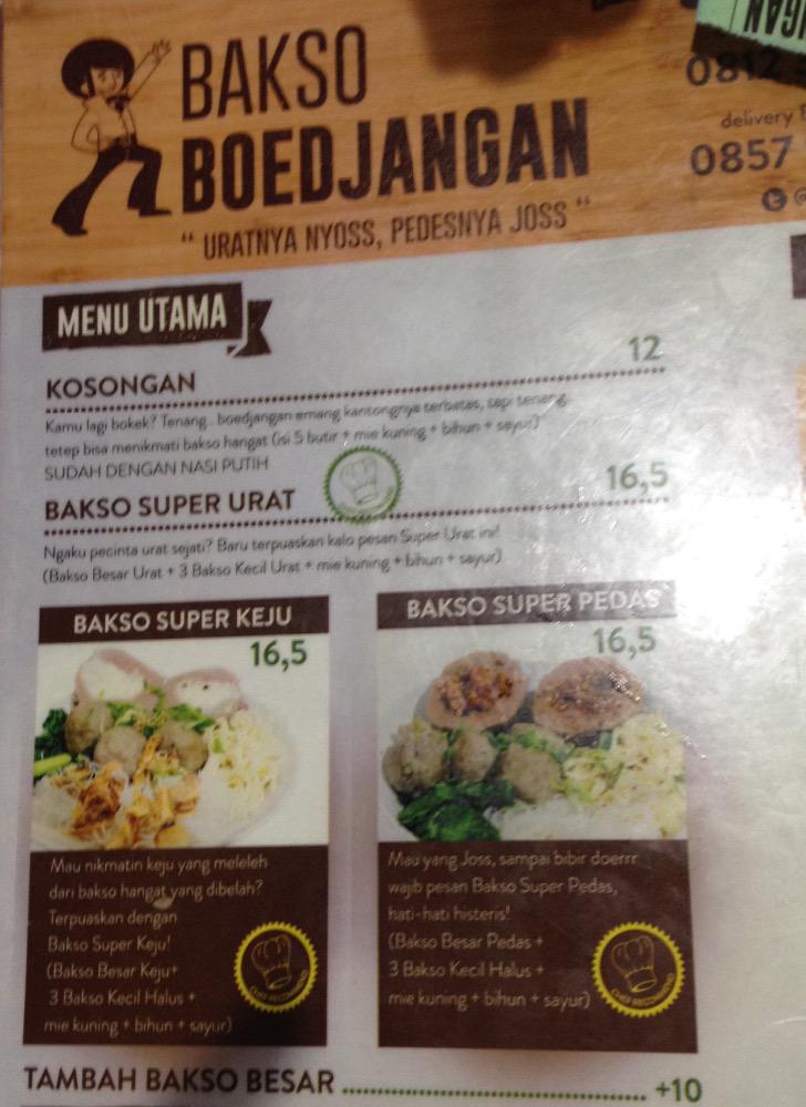 Om Ajah Nyobain bakso yg lg ngeHits bgt di Bdg <a href="/BaksoBoedjangan/">Bakso Boedjangan</a>, rame bingiiits dan meman bakso nya enaak bingiiits,