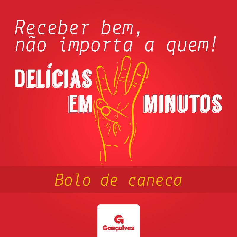 Vai lá em fb.com/SupGoncalves e aprenda a preparar um bolinho de caneca delicioso em apenas 3 minutos! Hmmmm 🍰💖