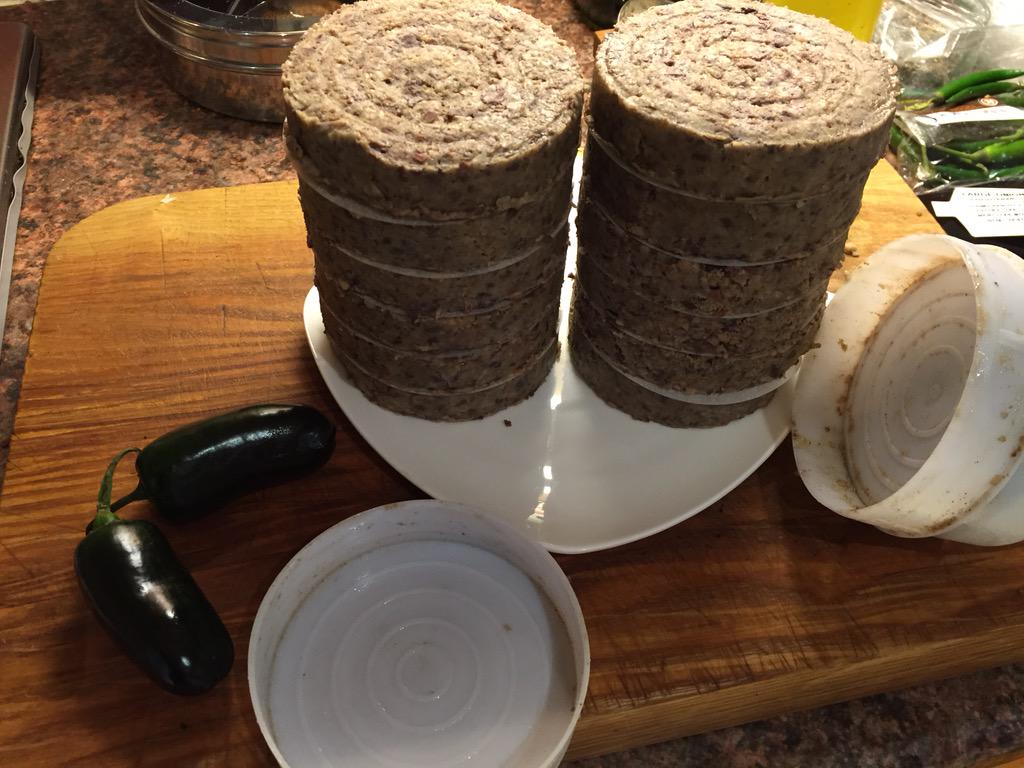 FryScot's tweet photo. Haggis patties being created for you tomorrow @BrentfordMarket http://t.co/Pg1k70eQRF