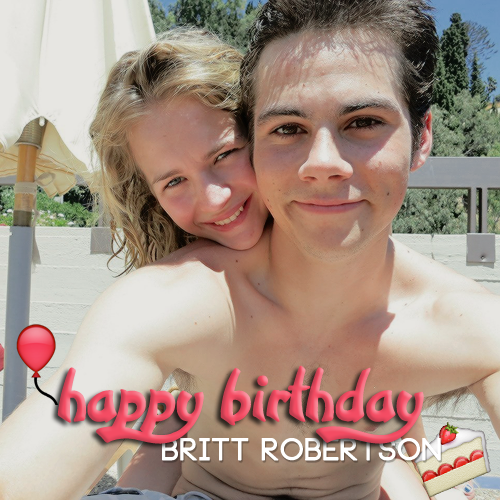 Hoje a atriz Britt Robertson está completando 25 anos! Parabéns para a namorada do Dyl! Happy Birthday 