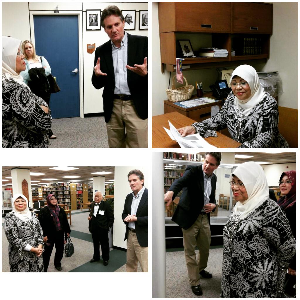 DSRKcomms's tweet photo. YB DS @hjhrohanikarim melawat bhg Southeast Asia Collection &amp; Malaysian Resource centre,Alden Library,Ohio University http://t.co/nizAwLEQiS