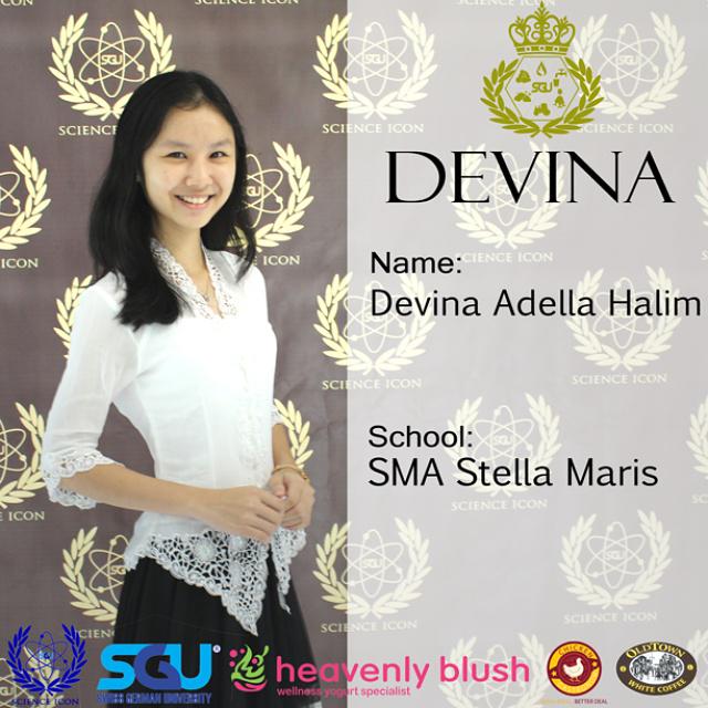 ScienceIcon's tweet image. DEVINA ADELLA HALIM - STELLA MARIS. Re-tweet this to vote for Devina! #sgu #iamthescienceicon | @swissgermanuniv