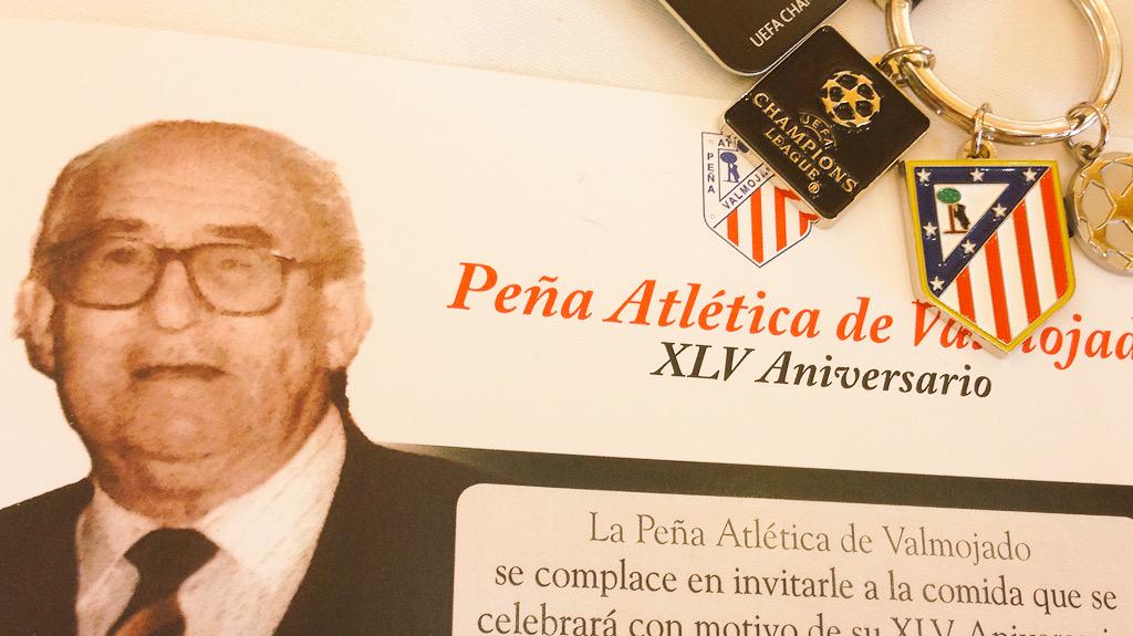 carolagudo's tweet photo. Buena comida con la Peña Atlética de Valmojado @PenaAtlValmo_70 este año en memoria del 1er Presi, Pepe #AupaAtleti http://t.co/Sf5S8alHev