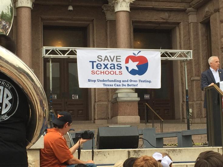 ssteven2's tweet photo. #whyirally "Our schools are not broken! Public money belongs in public schools!" @GaryVanDeaver http://t.co/BwGLJe8JzX