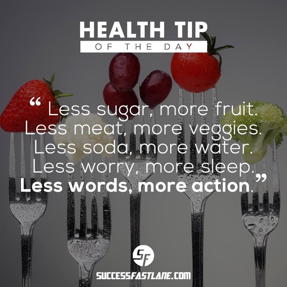 SuccessFastlane's tweet photo. Your Health Tip Of The Day via http://t.co/ofQajdrNPD #Healthy #diet #LifeGoals #WiseWords #fitness #exercise #quotes http://t.co/eioJwEnhWx