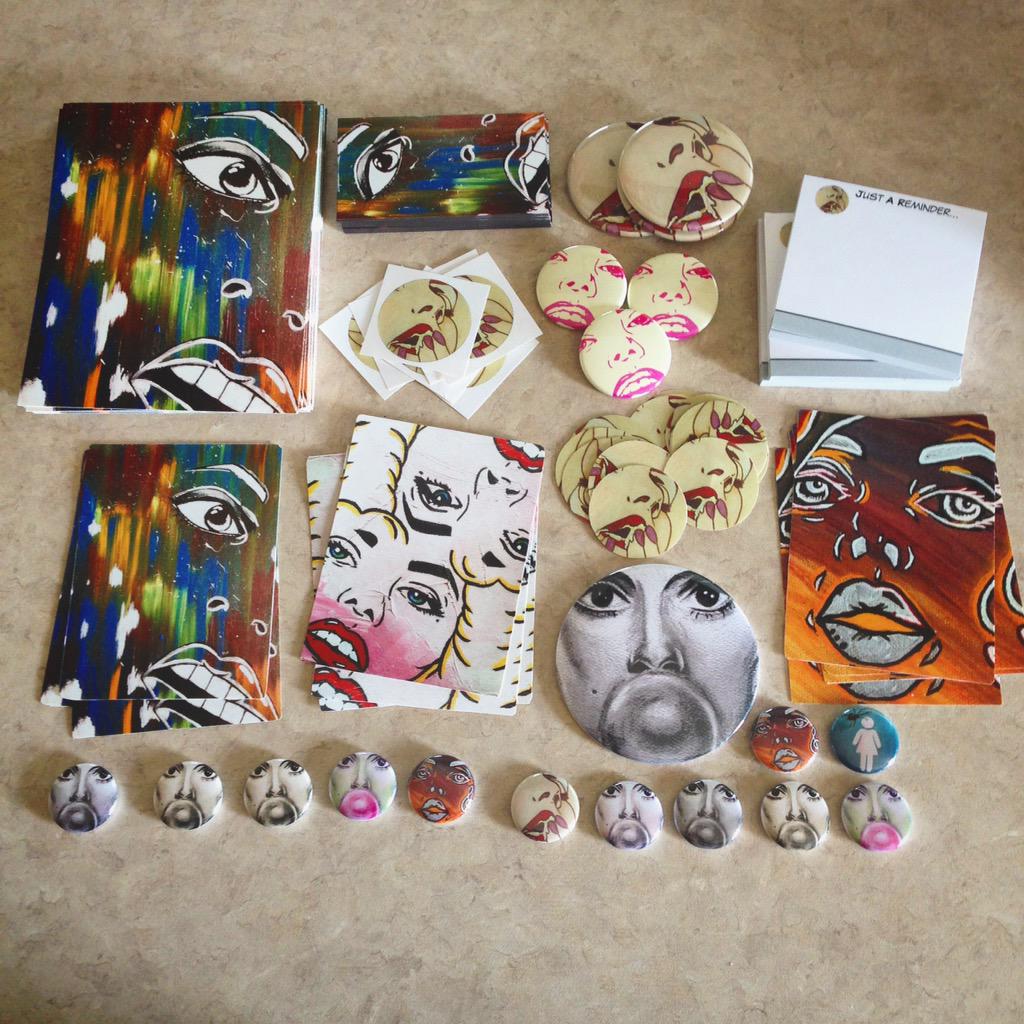 MistyBondy's tweet photo. My art #art #stickers #magnets #yesplease #love http://t.co/gwiW2juAIj