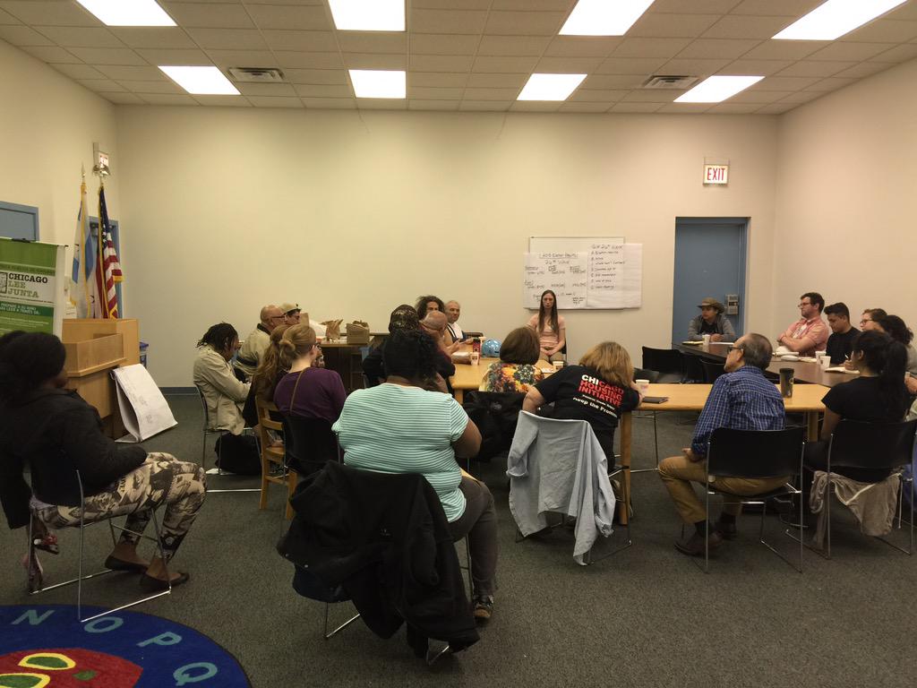 GIAChicago's tweet photo. GIA 26th ward committee planning out post election next steps. @Aldertrack #TakeBackChi http://t.co/zrF2pUVnoq