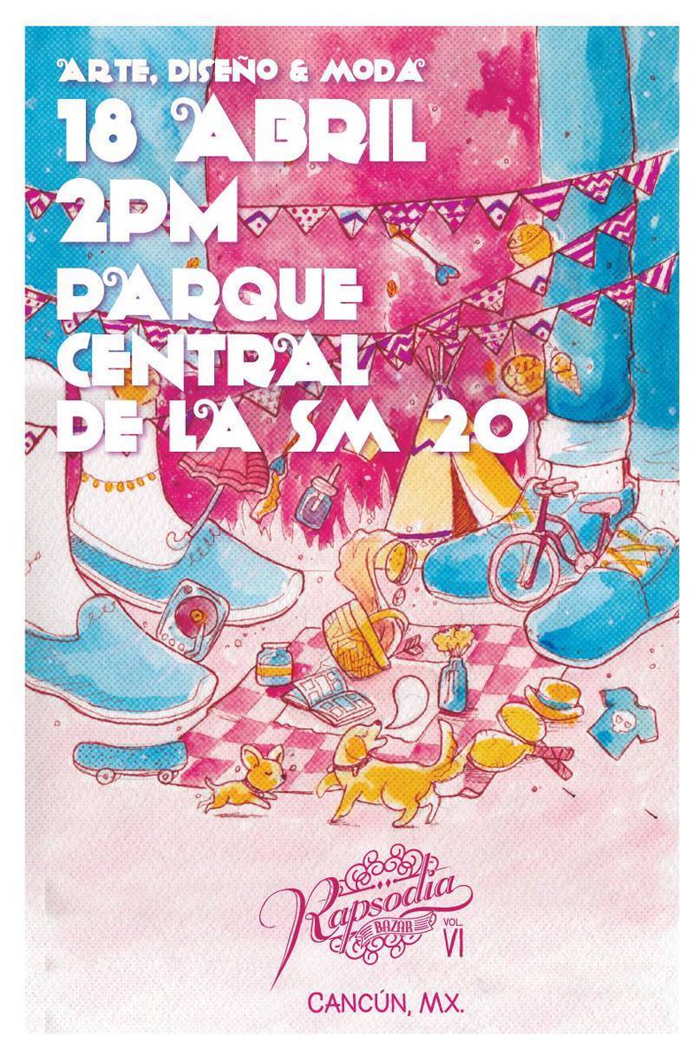 DeAquiPaDonde's tweet photo. Arte, Diseño y Moda en @RapsodiaBazar Bazar alternativo a partir de las 2:00 pm http://t.co/digK3syPit http://t.co/6l6p05aZGo