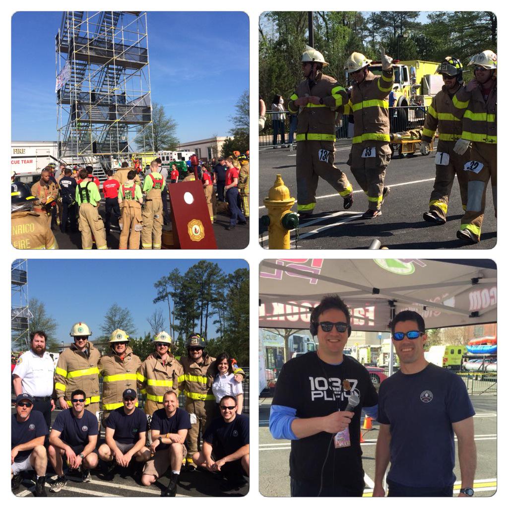 Jack &amp; @CSA_RVA had a blast competing at VaFirefighter Games at <a href="/ShortPumpMall/">Short Pump Mall</a>. Thanks <a href="/tuckahoerescue/">Tuckahoe Rescue</a> for the suits!