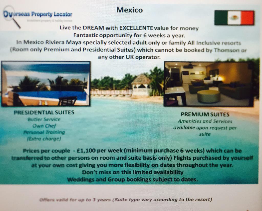 OverseasLocator's tweet image. Mexico opportunities for money saving HOLIDAYS don't be disappointed, with 6 weeks of holidays valid for 3 years.