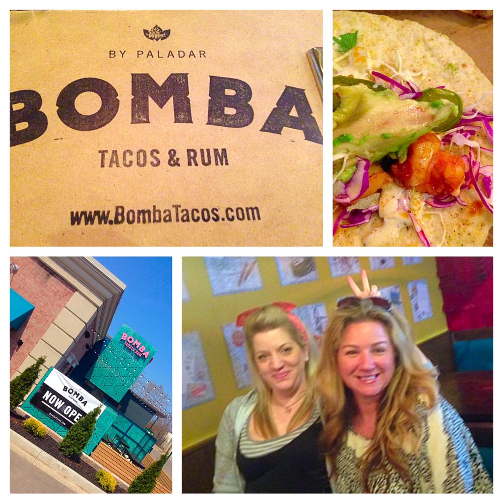 KatBoydShow's tweet photo. The Lady Posse grabbing grub on opening day at @Bomba_Tacos_Rum. http://t.co/VsrFgQE9yS