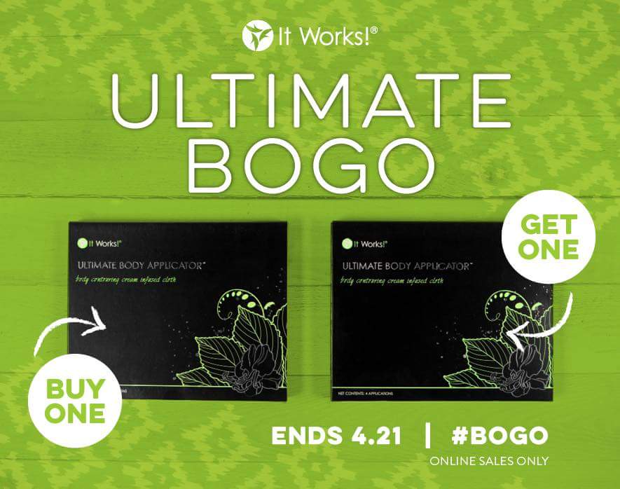 kerrimcgood's tweet image. It's BOGO time! Buy wraps, get FREE wraps! Time to stock up! #itworks #crazywrap #wrap #bogo