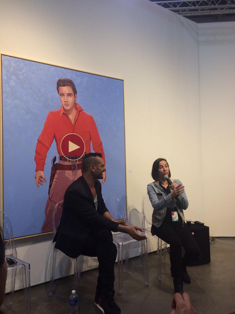 LoveArtTO's tweet photo. #arttalks happening now at #LoveArtTO by @CasparHaydar and Nicole Milkovich. Take a seat and get some #art tips! http://t.co/pg09I0PveO