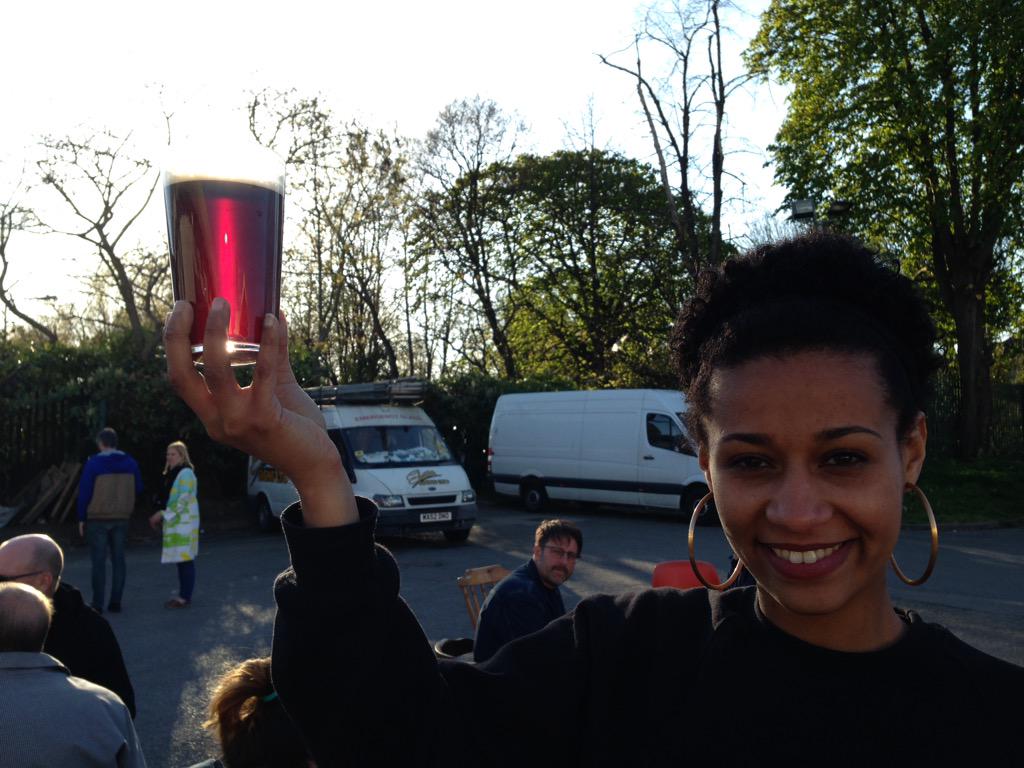 Sue_Fisher's tweet photo. It's delicious and it's red! Cheers Jaega! #IWCBD #UniteRedAle @pinkbootsbeer http://t.co/zmdLmtVCW1