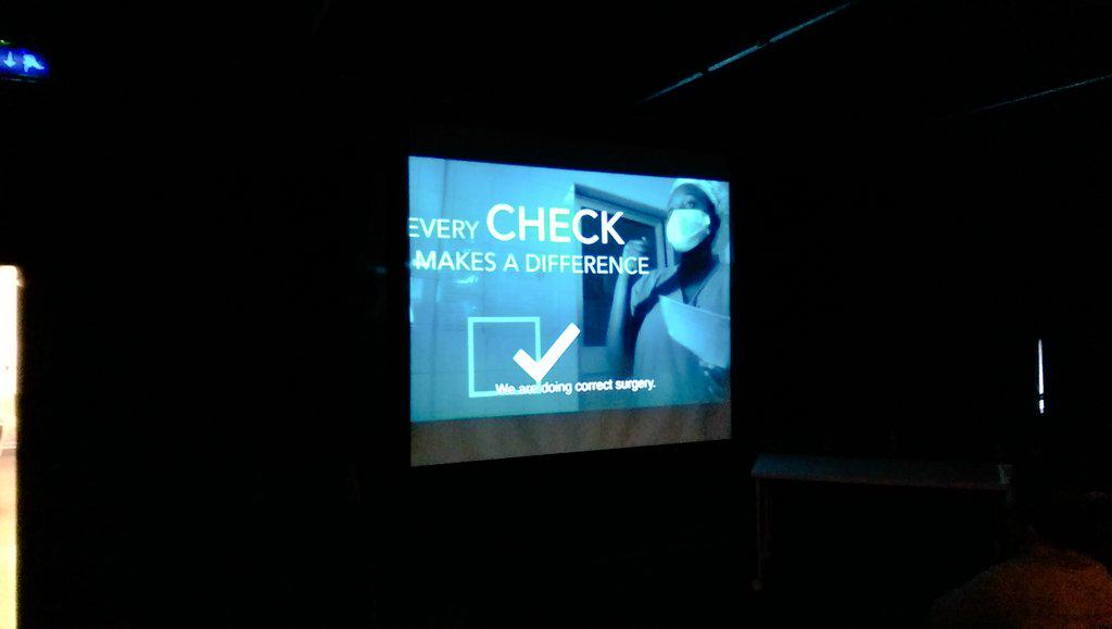 DrEdFitzgerald's tweet photo. #LifeboxDay closes with our new @safersurgery #WHOchecklist training video. "Every check makes a difference". http://t.co/LsweWG1tDn