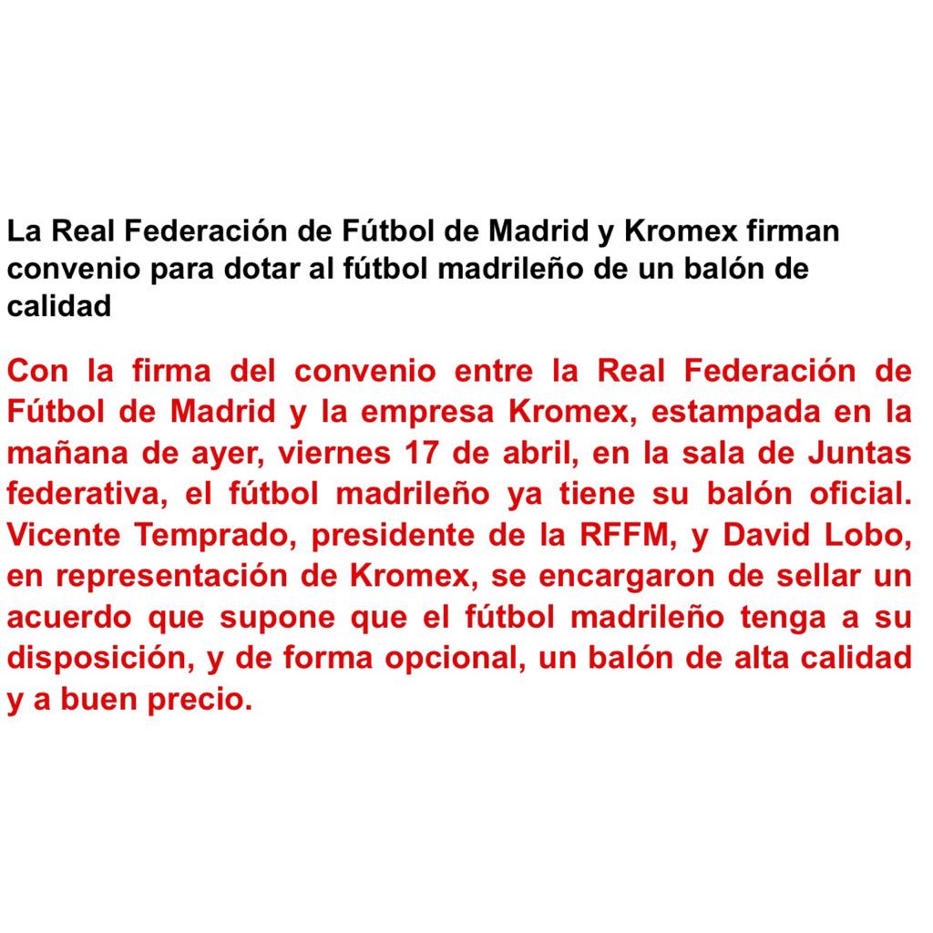 Federación Madrileña tweet media