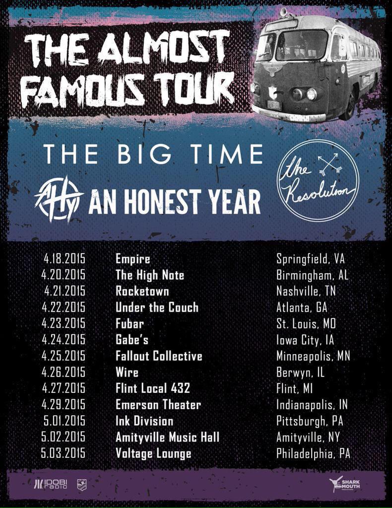 TheResolutionIL's tweet image. Tour starts today in Virginia. We can't wait ✌️