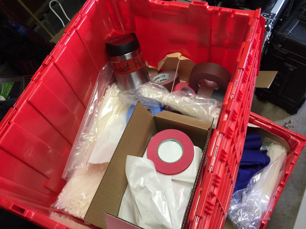 FRCGaffIssues's tweet photo. My first aid kit of consumables go into storage until 2016 :( though I may live on at a field at worlds... Stay tuned http://t.co/N761tP7IyC