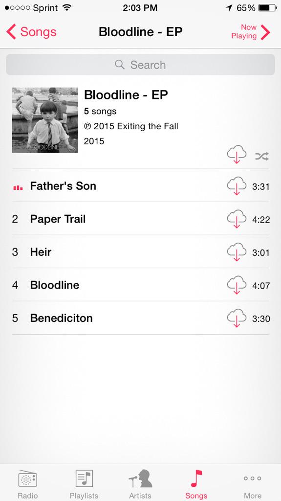 kevinkleinmusic's tweet image. my band @exitingthefall released our last EP "Bloodline" today. it's on iTunes