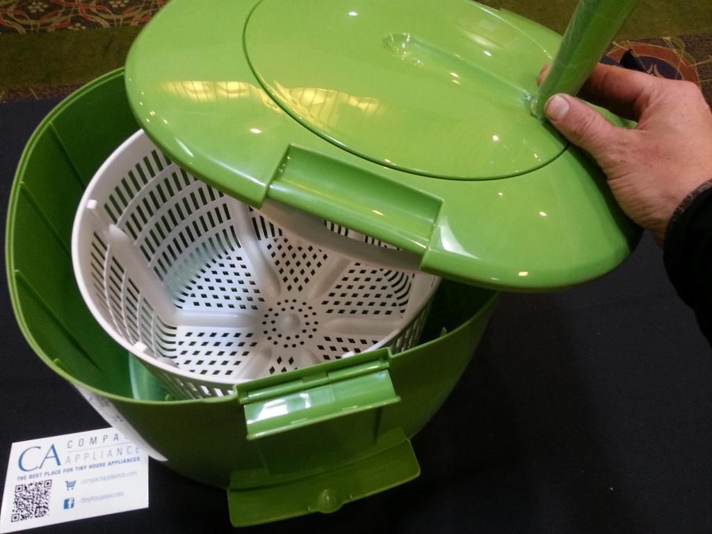 tinyhomescanada's tweet image. In the flesh! The most eco washing machine ever--we get incredulous Q's about this all the time! #CompactAppliances