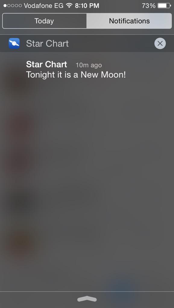 Maroo84's tweet image. I love it when #StarChartApp sends me this :)