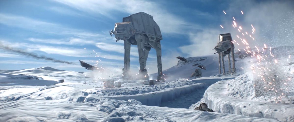 bravoINTEL's tweet image. #StarWarsBattlefront trailer screengrabs 3 (Hoth)