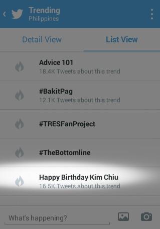 Hayul douty_letty: chinitaprncess: As of 2am Still TRENDING 5thspot Phil.
Happy Birthday Kim Chiu   