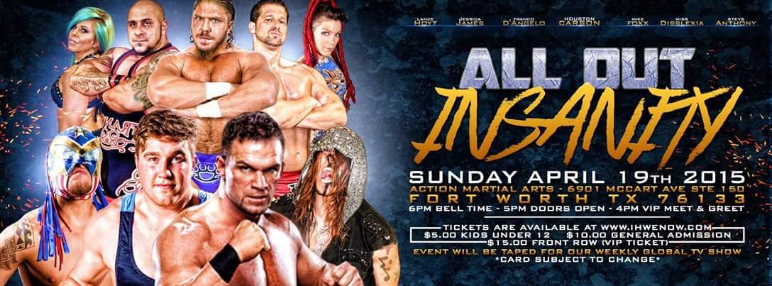 IHWEWrestling's tweet photo. TOMORROW NIGHT! #ALLOUTINSANITY #liveprowrestling #IHWE http://t.co/pyBnpxFiHL