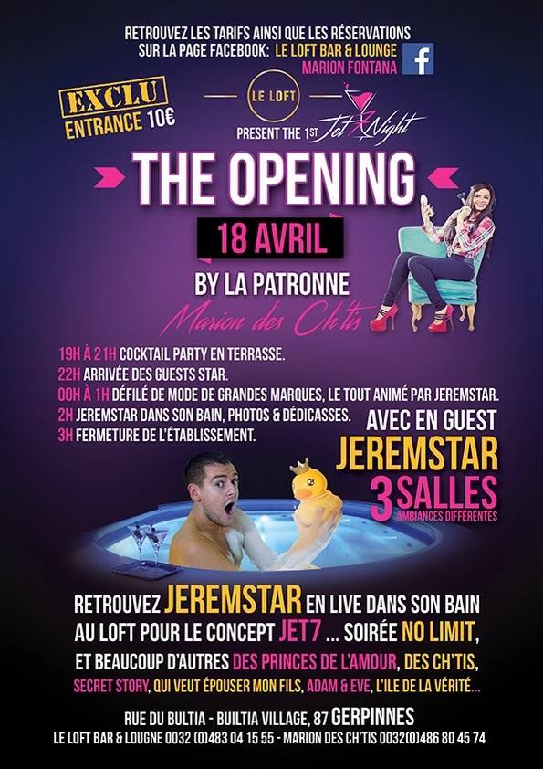 vincentchtis62's tweet photo. Ce soir c'est au Loft à Gerpinnes (Belgique) que ca se passe avec la soirée #Jet7Night de ma Nouche @FontanaMarion♥ http://t.co/4UZS5rGMMF