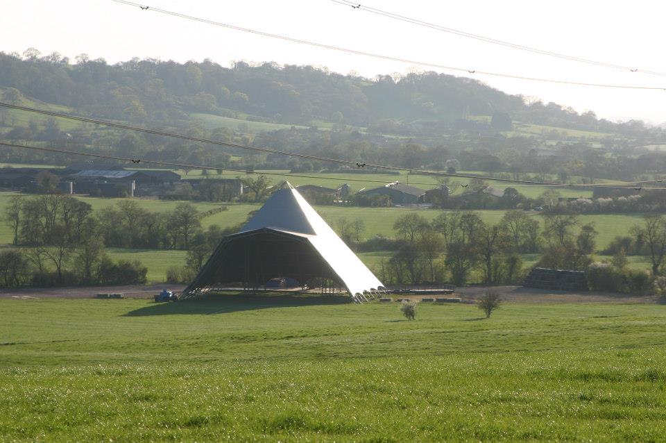Looking rather fine in her petticoats today #glastonbury
