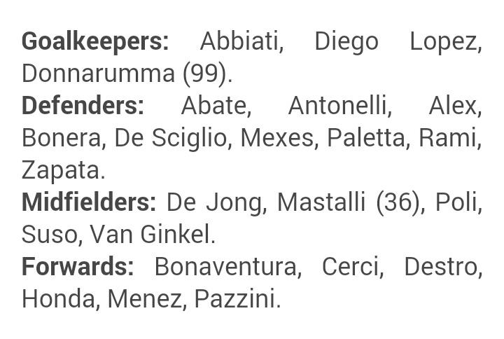 23 pemain yg disiapkan Inzaghi utk menghadapi #DerbyDellaMadonnina