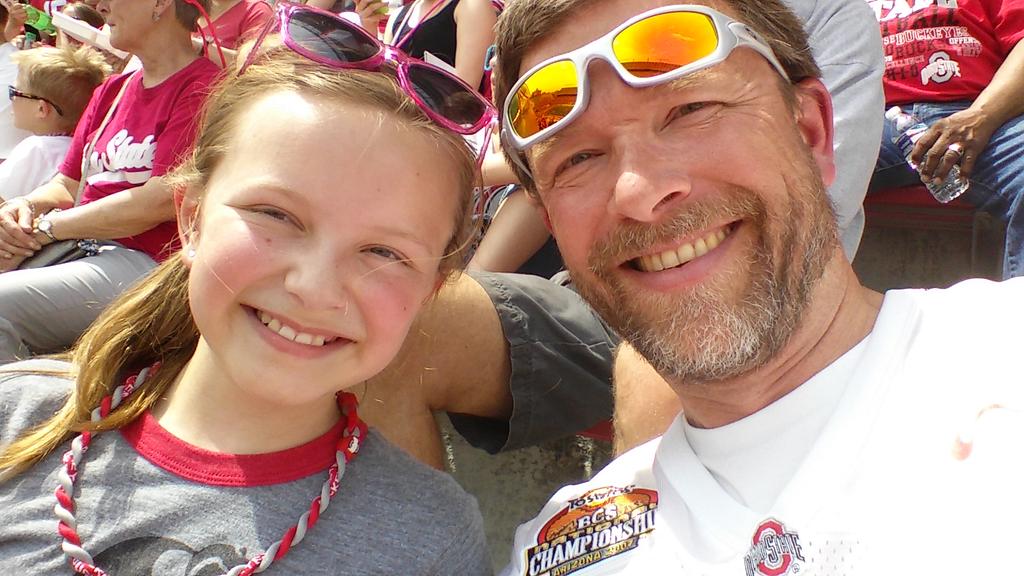 #theshoe...first buckeye game with the kids!