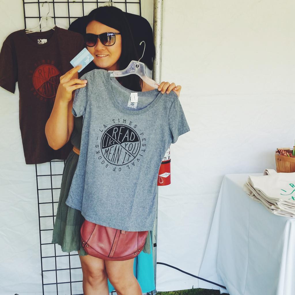 metrolosangeles's tweet photo. What do you think? Show your TAP card @latimesfob to save 10% on official merchandise! #bookfest #TAPandSave http://t.co/xDR0u6wR88
