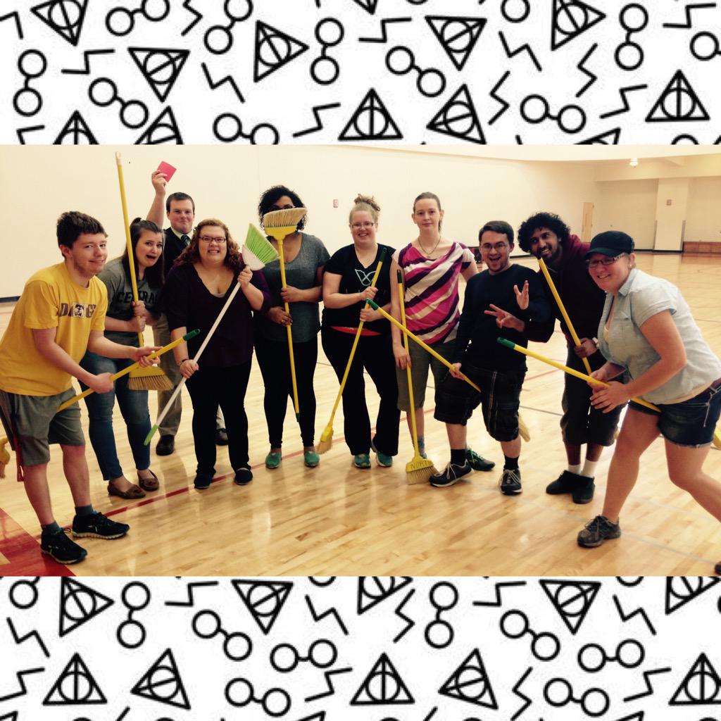 CWU_RHA's tweet photo. Quidditch team shot! Shoutout to SHIELD for all their hard work on the program! β‘οΈπ #RHASay #CWU http://t.co/bnXSLxpPw7