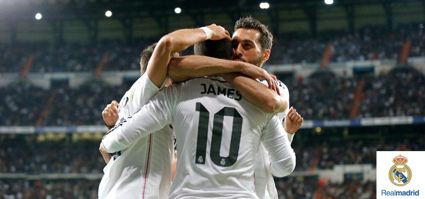 realmadriden's tweet photo. FT: Real Madrid 3 - 1 Málaga
(24' @SergioRamos; 68' @jamesdrodriguez; 91' @Cristiano / 70' Juanmi)
#RealMadridvsMAG http://t.co/8HOvlDHsMx