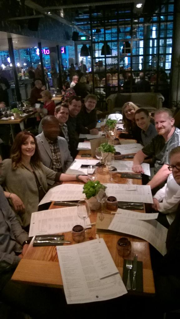 WonderLaura's tweet image. Dinner with #SharePoint friends in London before #EvoConf