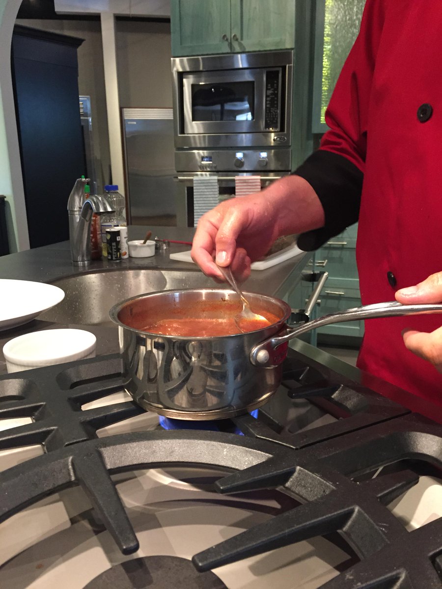 BASCOPDX's tweet image. Another great cooking demo today in our @DCSAppliances kitchen. Chef Travis putting together some great eats!