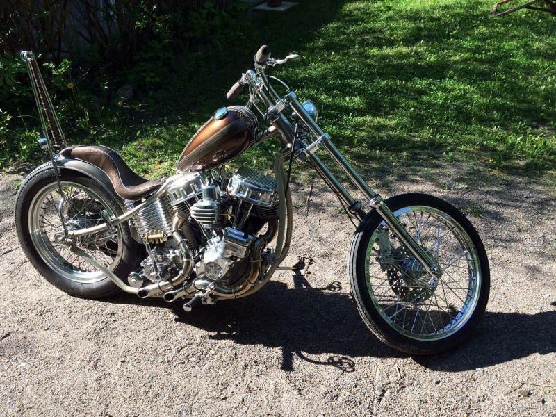 choppertown's tweet photo. Ossi Teneli's pan-shovel entry in the #c3bc Enter by posting your homebuilt chops @ http://t.co/tphchOK6B3 http://t.co/i11cBDVE2q