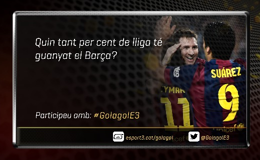 GolagolE3's tweet photo. Sortegem 2 entrades Barça-PSG!!! Follow i responeu amb #GolagolE3 aquesta pregunta... http://t.co/tBOmuUvpLN