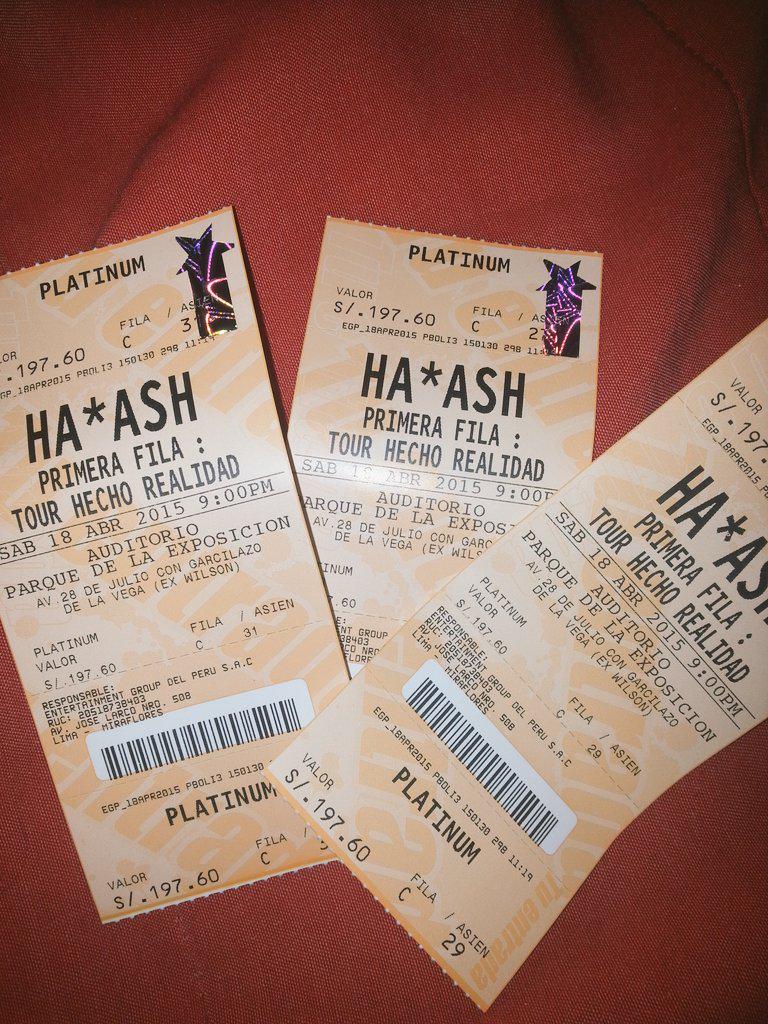 Victorin29's tweet photo. Contando las horas @haashoficial estare cerca de uds y la emocion me embarga #Tour1FilaHechoRealidad #HaAshEnLima http://t.co/kwJF6K4AZe