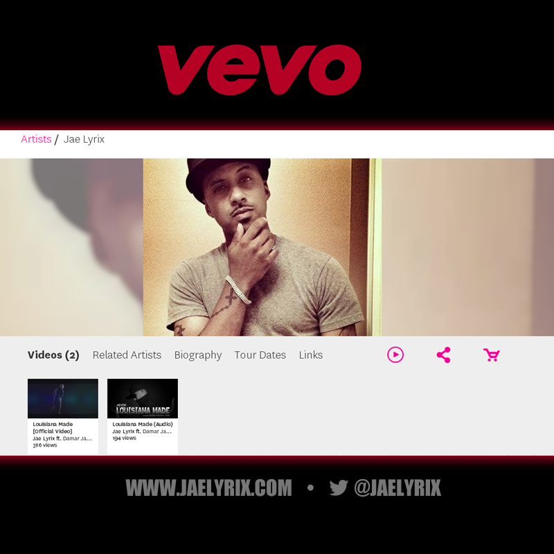 JTraedz's tweet photo. Officially on @VEVO!! View page now: http://t.co/tK5PdszfXx #JaeLyrixVEVO #TeamLyrix #HardWorkPaysOff #MakingMoves http://t.co/bkZZyQAU2b
