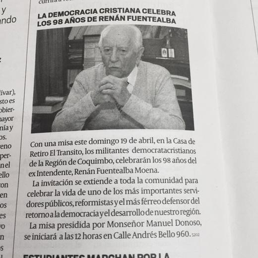 manuelbonifaz's tweet photo. Mañana Domingo 19 abril. 12hrs en Iglesia Casa Retiro El Tránsito #LaSerena Tod@s invitados para saludar a don Renan http://t.co/HfTiJibmEO