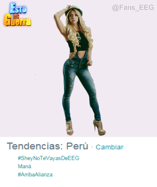 Fans_EEG's tweet photo. Sheyla Rojas Se convierte en tendencia en twitter con el Hastag #SheyNoTeVayasDeEEG http://t.co/krOe1hXETH