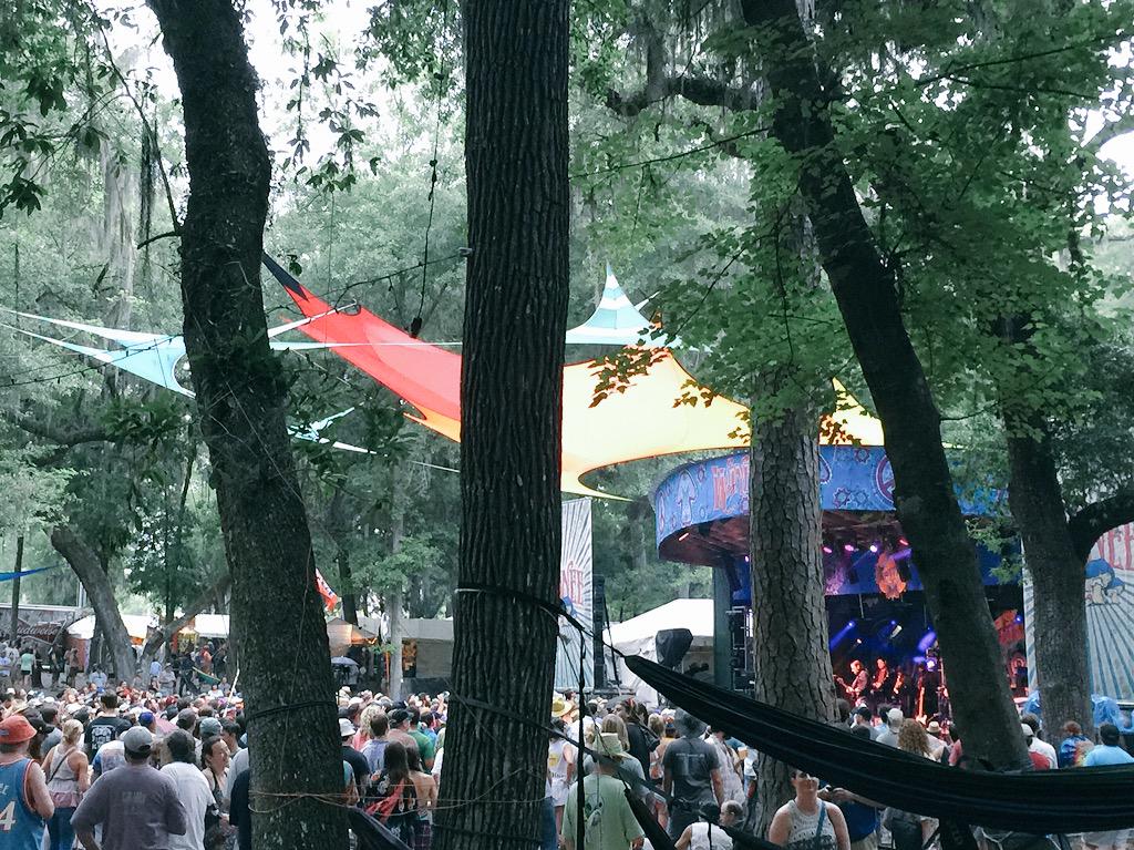ceworthington's tweet photo. Steely Dan tribute in the rain #wanee2015 http://t.co/oYES8eft9o