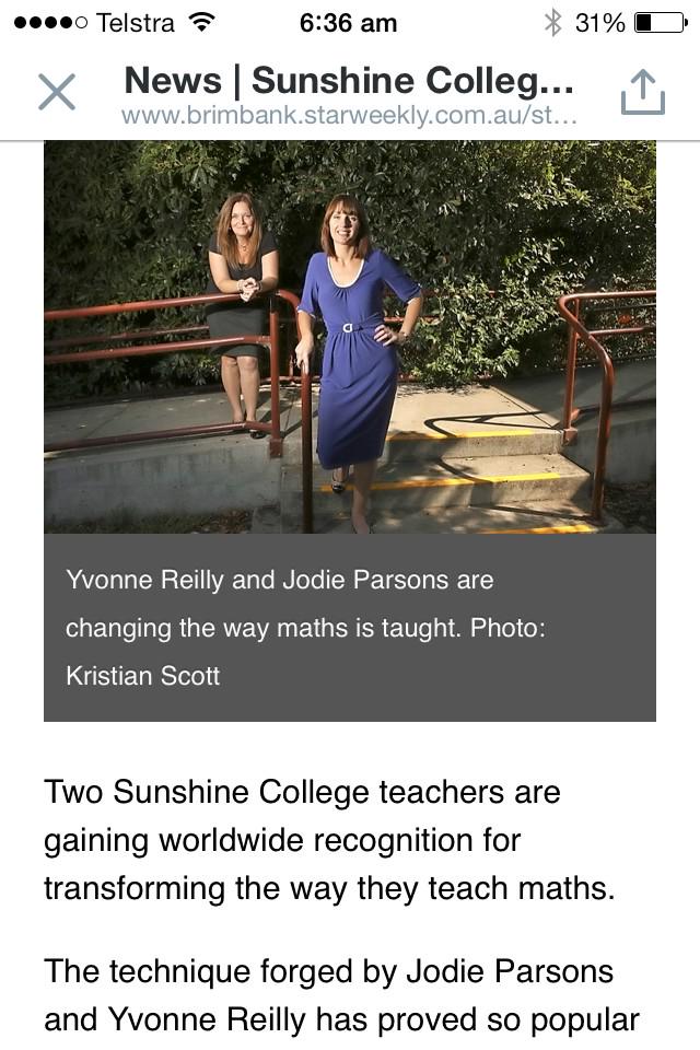 YvonneCReilly's tweet image. A recent article in the local news@EduJodieparsons @NCTM #improvingmaths