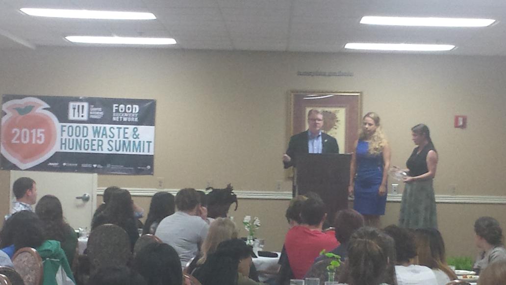 NoSeniorHungry's tweet photo. .@maggiebis receiving the @campuskitchens Vision Award on behalf of @AARPCares. Congrats! http://t.co/KKRCYeVJq8